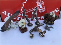 (10) Eagle Statues & Figurines Lot