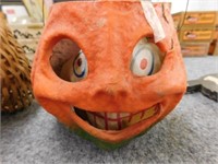 Vintage papier mache jack-o-lantern