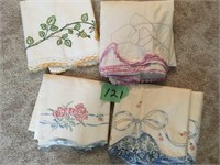 embroidered pillow case