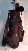 Golf Bag with Clubs