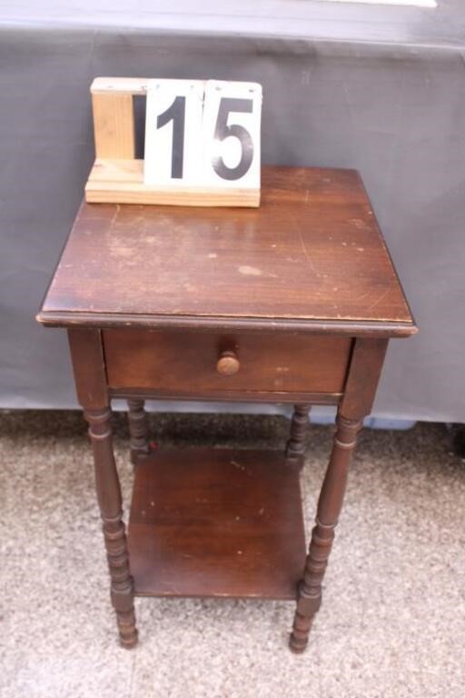 Single Drawer Lamp Table 28"T X 14" X 14"