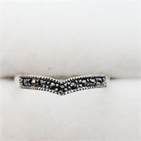 $100 S/Sil Marcasite Ring