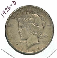 1926-D Peace Silver Dollar