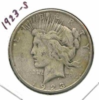 1923-S Peace Silver Dollar