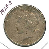 1923-S Peace Silver Dollar