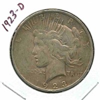 1923-D Peace Silver Dollar