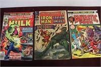 Hulk, Iron Man ,Fantastic Four Comics