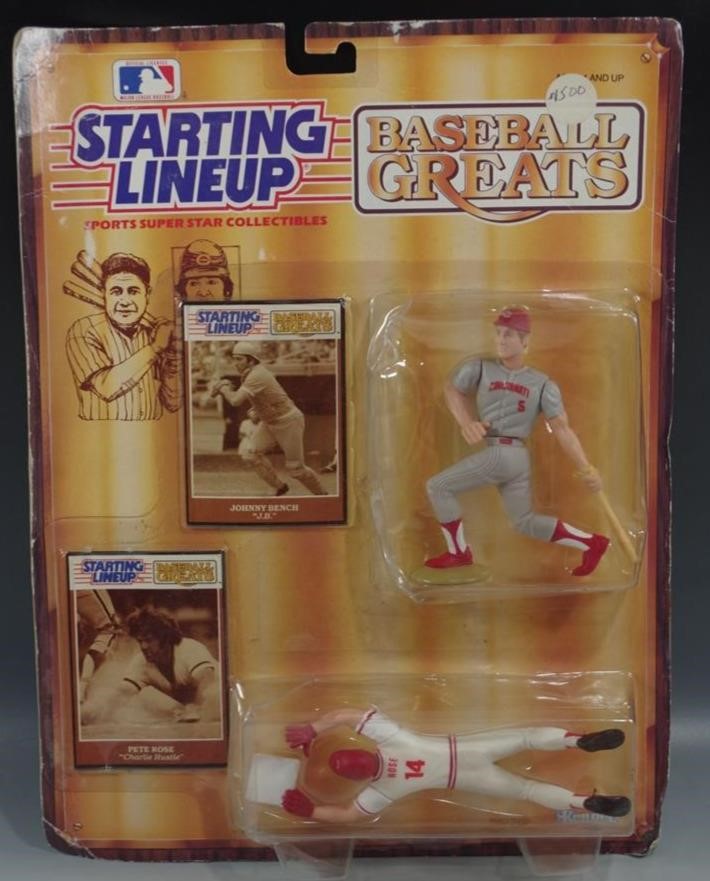 STARTING LINEUP PETE ROSE JOHNNY BENCH 1989 KENNER