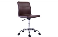 Brown Amazon Modern Armless Office Desk Chair