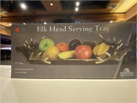 (2) Elle Head Serving Trays