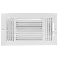 EZ-FLO 12 x 6 Inch (Duct Opening) White Air Vent