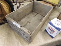 OLD WOODEN FRUIT CRATE