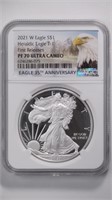 2021-W ASE Silver Eagle NGC PF70 UC