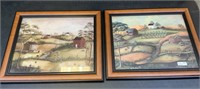 (2) B. Jeffords Framed Art