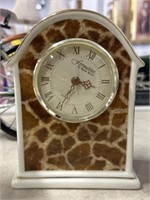 Leopard print clock