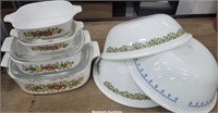 Corelle & Corning Ware bowls and casseroles