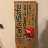 Cedar safe natural closet liner  4" X 48" 1 Box