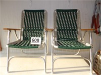 2 Macrame Lawn Chairs