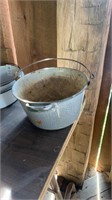 Variety of antique kitchen pots