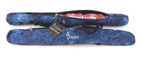(2) PRYML1 BLUE CAMO NEOPRENE SLING CAN COOLERS