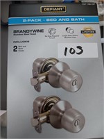 2 pack of bed/bath door knobs
