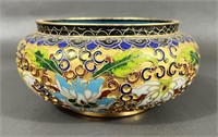 Vintage Chinese Cloisonne Decorative Bowl
