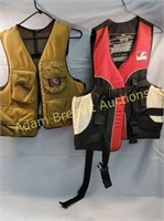 2 adult large life jackets