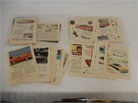 GROUPING OF 1950'S CAR COLLECTOR PAPER ADVERTISING