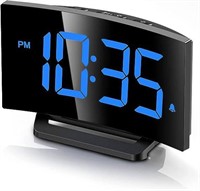 USED-Curved LED Digital Alarm Clock