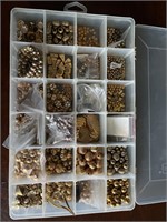 Big box of beads for jewelry making.
