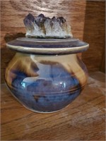 Very Nice Stoneware Pot w/ Stone Lid