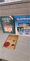 Lot of 3 Glasswares books