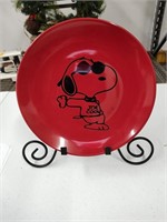 Joe Cool Snoopy Plate with Stand