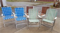 Lawn Chairs (6); Two Have Wood Slats