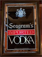 Seagrams imported Vodka light-up sign.