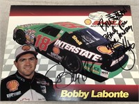 Bobby Labonte (signed) Racing Card