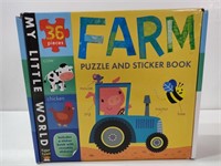 Farm Puzzle & Sticker Book