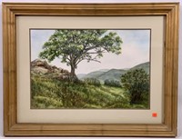 Watercolor, landscape, 31" x 24"