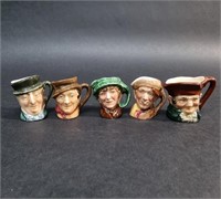 COLLECTION OF ROYAL DOULTON MINIATURE TOBY JUGS