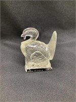 Vintage Turkey Glass Candy Container, 3 1/2”T