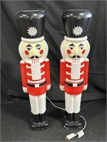 Christmas Nutcracker Blow Molds (Pair).