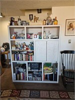 WHITE WASHED ENTERTAINMENT CABINET