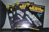 4 BATTLESTAR GALACTICA BOOKS