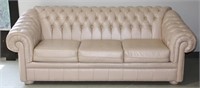 Campio Furniture Blush Pink Leather Sofa