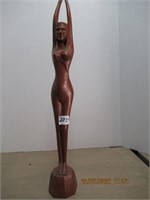 18" Lady Wood Carving