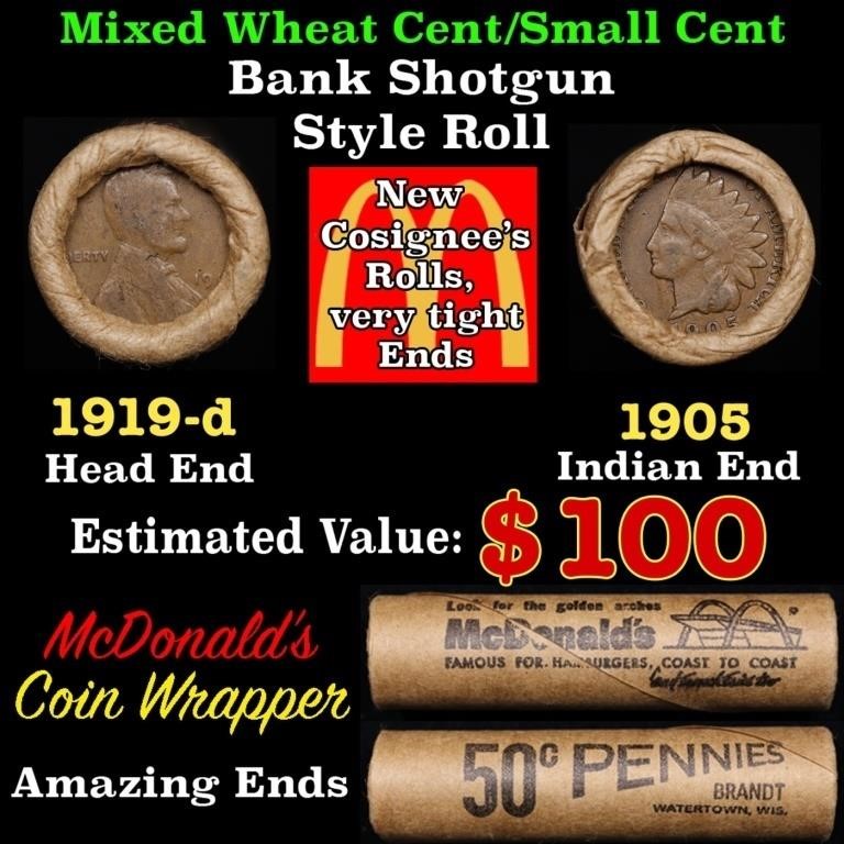 Small Cent Mixed Roll Orig Brandt McDonalds Wrappe