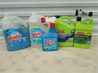 1 gallon e-z house wash, 2.5 gallons Windex