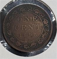 1895 Canadian Large One Cent Coin