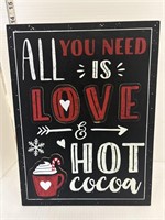 Love & Hot Cocoa sign