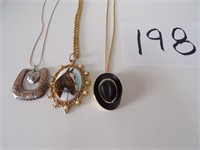 3 Vint/Now Western Themed  Fashion Necklaces